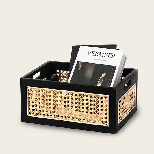 Panier en Osier<br>Noir