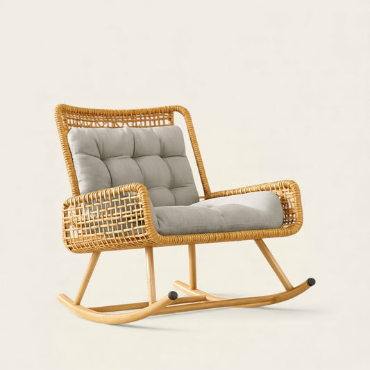 Chaise à Bascule<br>en Osier