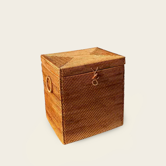 Coffre en Osier<br>pour Salle de Bain