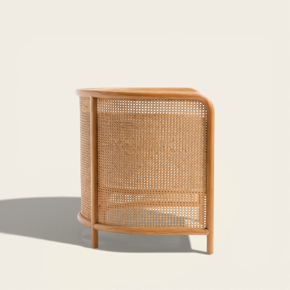 Fauteuil en Bois<br>et Osier