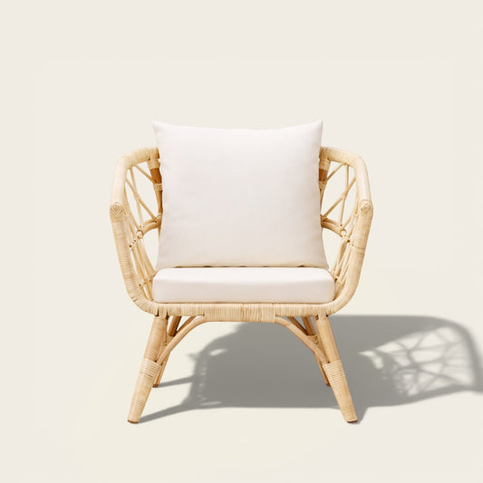 Fauteuil en Osier<br>pour Extérieur