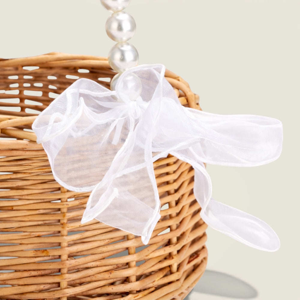 Petit Panier en Osier<br>pour Dragées