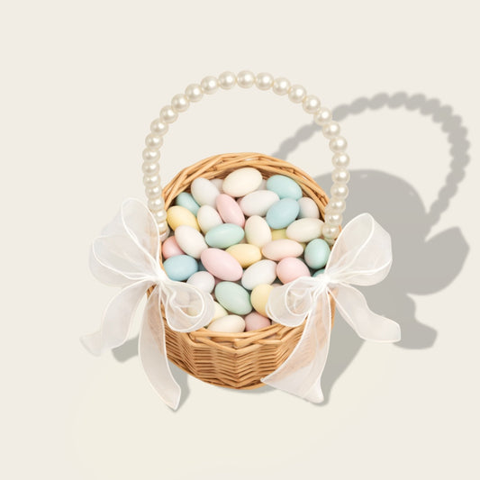 Petit Panier en Osier<br>pour Dragées