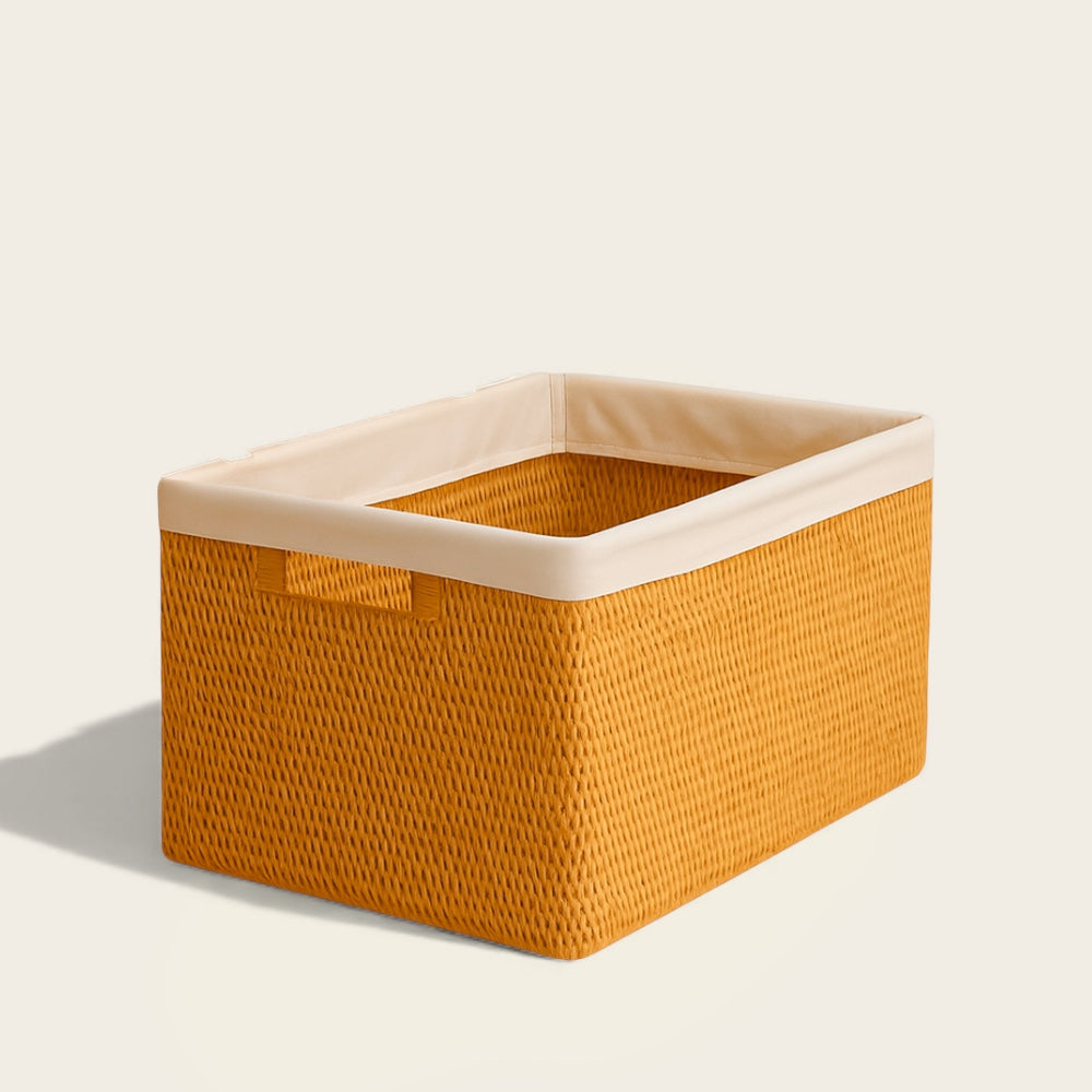 Panier en Osier avec Couvercle<br>et Poignées