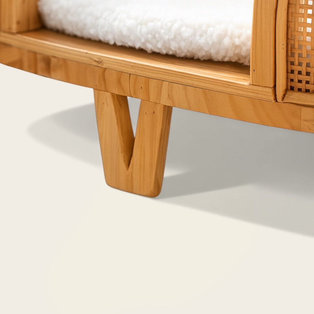 Panier en Osier<br>pour Petit Chien