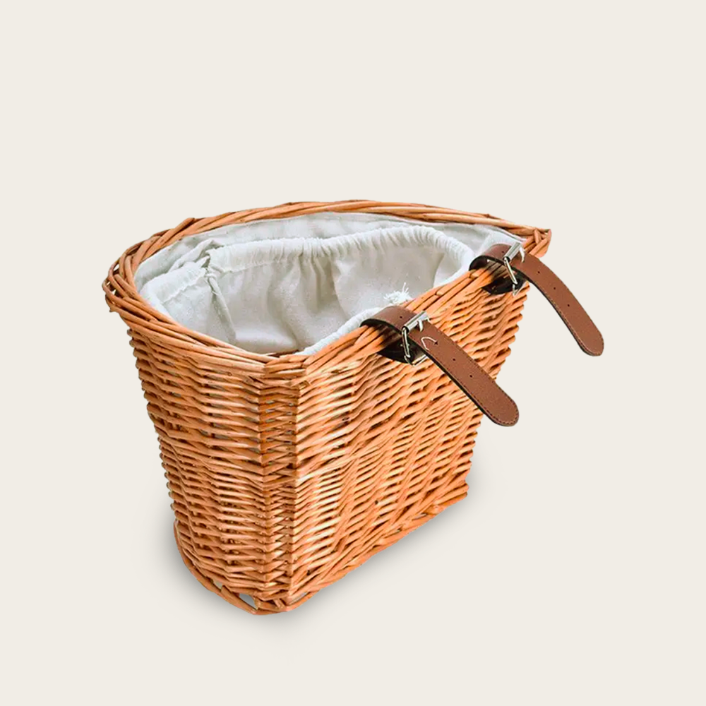 Panier en Osier<br>pour Vélo
