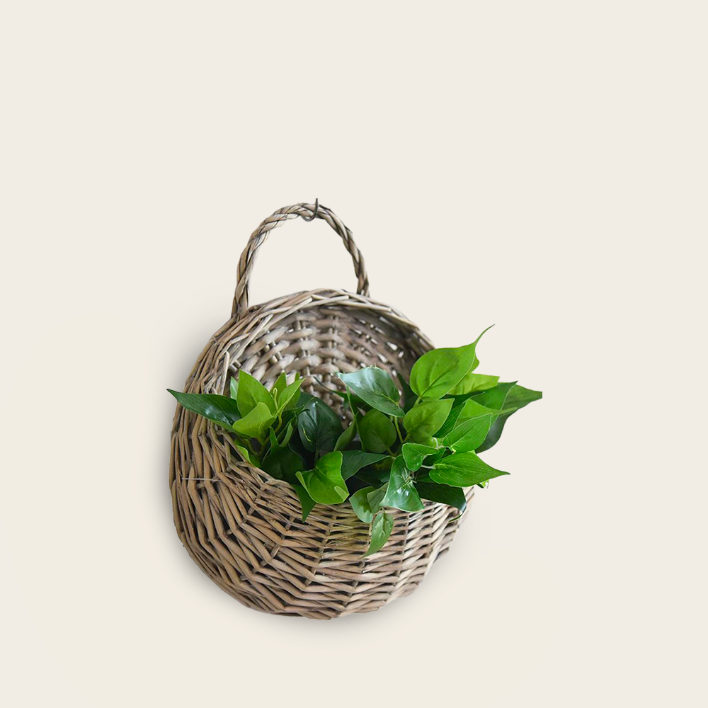 Panier en Osier<br>Gris