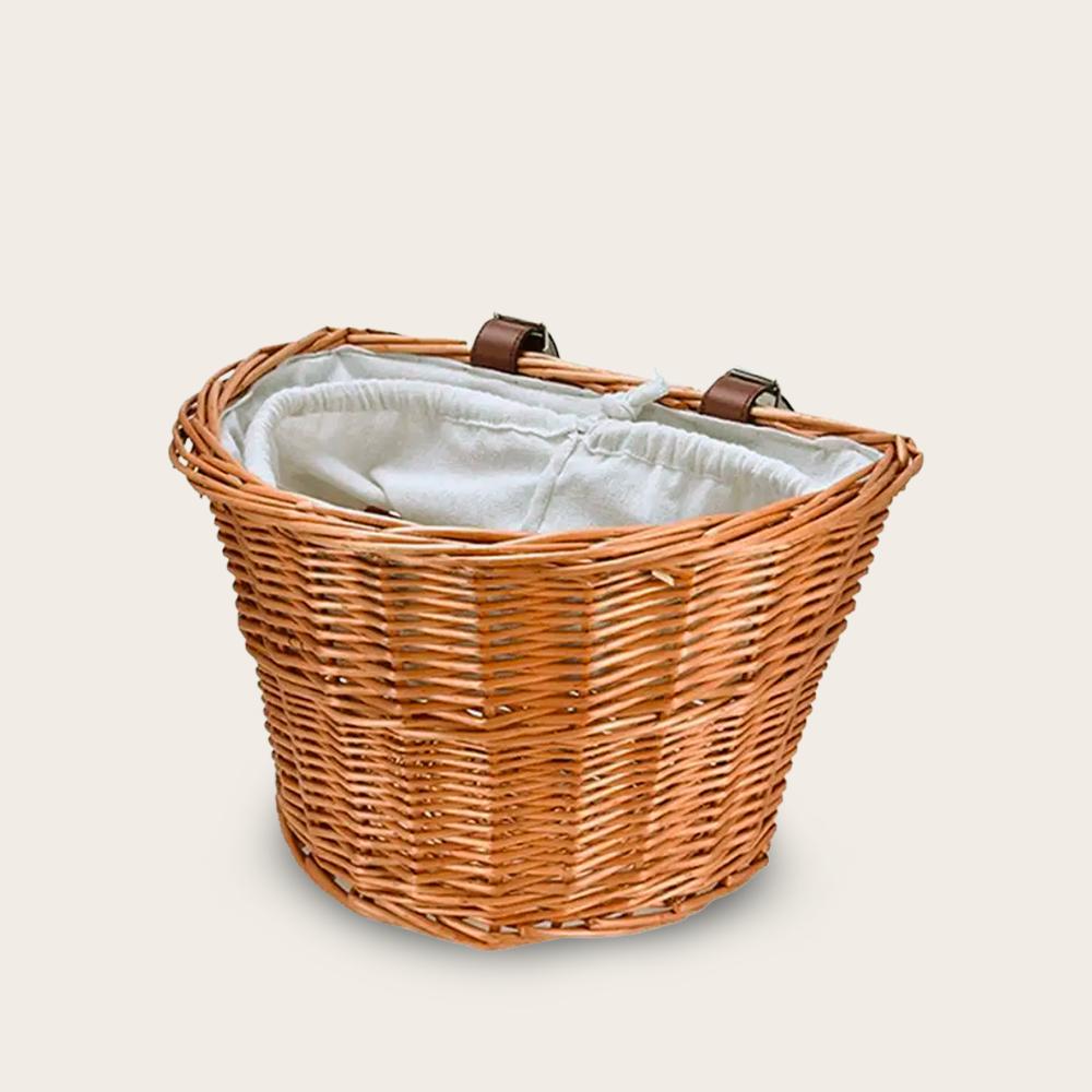 Panier en Osier<br>pour Vélo