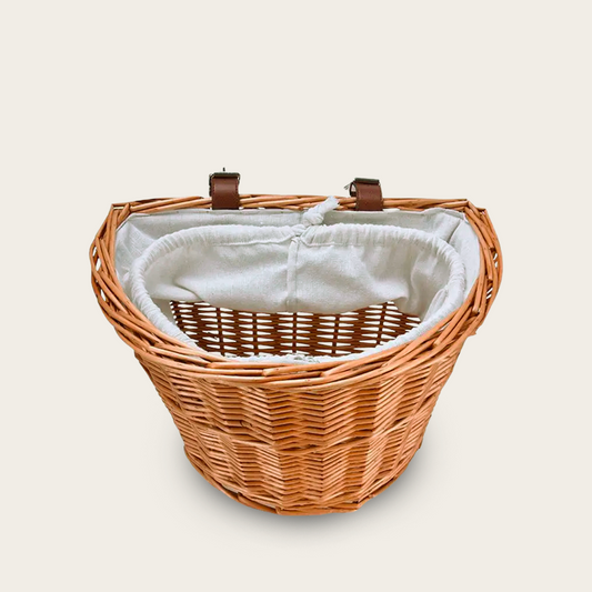 Panier en Osier<br>pour Vélo