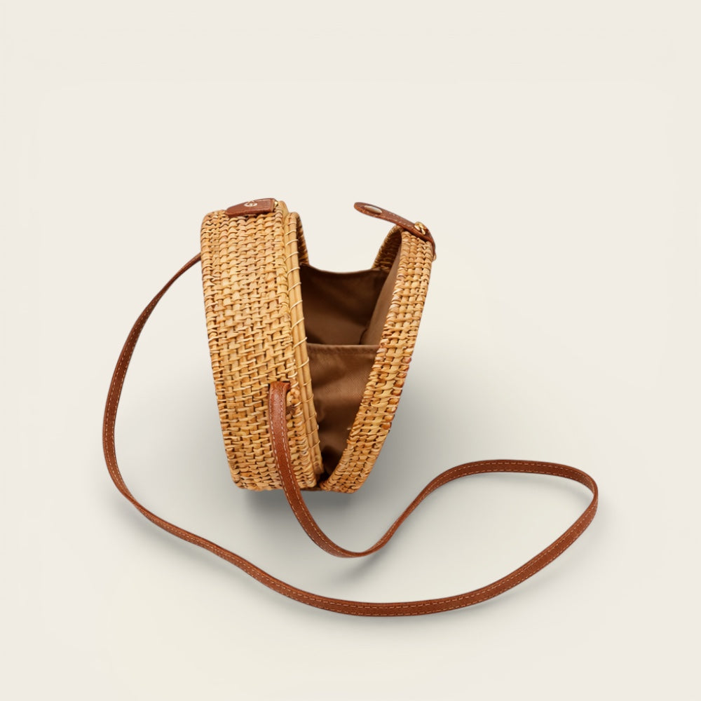 Sac Rond en Osier<br>pour Femme