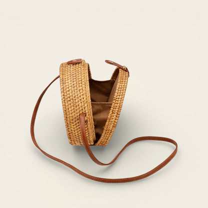 Sac Rond en Osier<br>pour Femme
