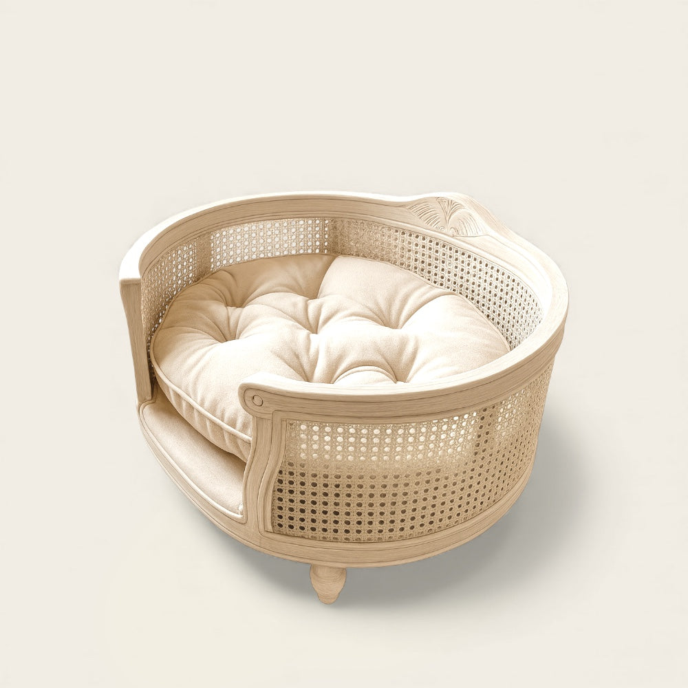 Canapé en Osier<br>pour Chien