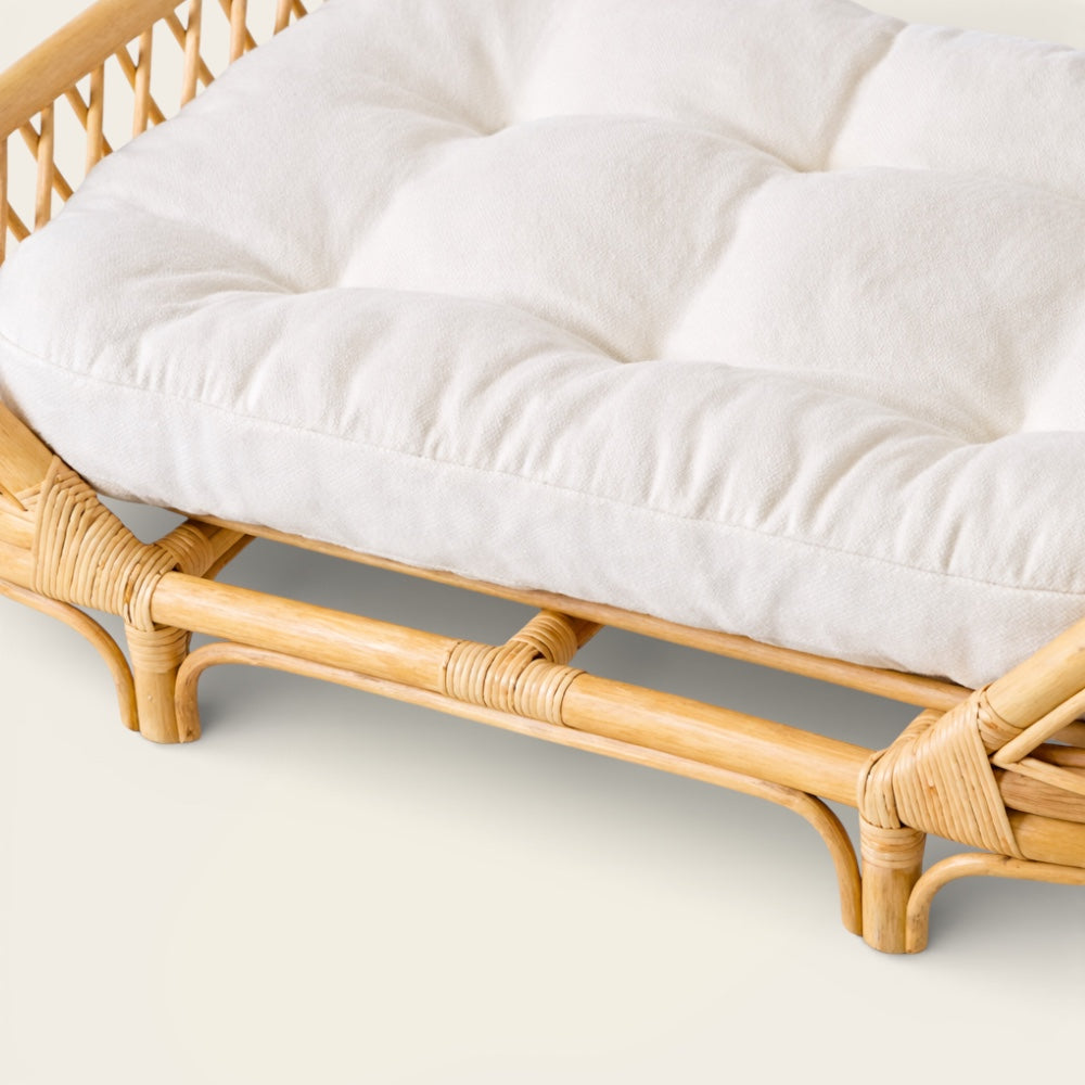 Panier sur Pied Effet Osier<br>pour Chien