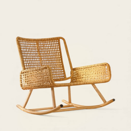 Chaise à Bascule<br>en Osier