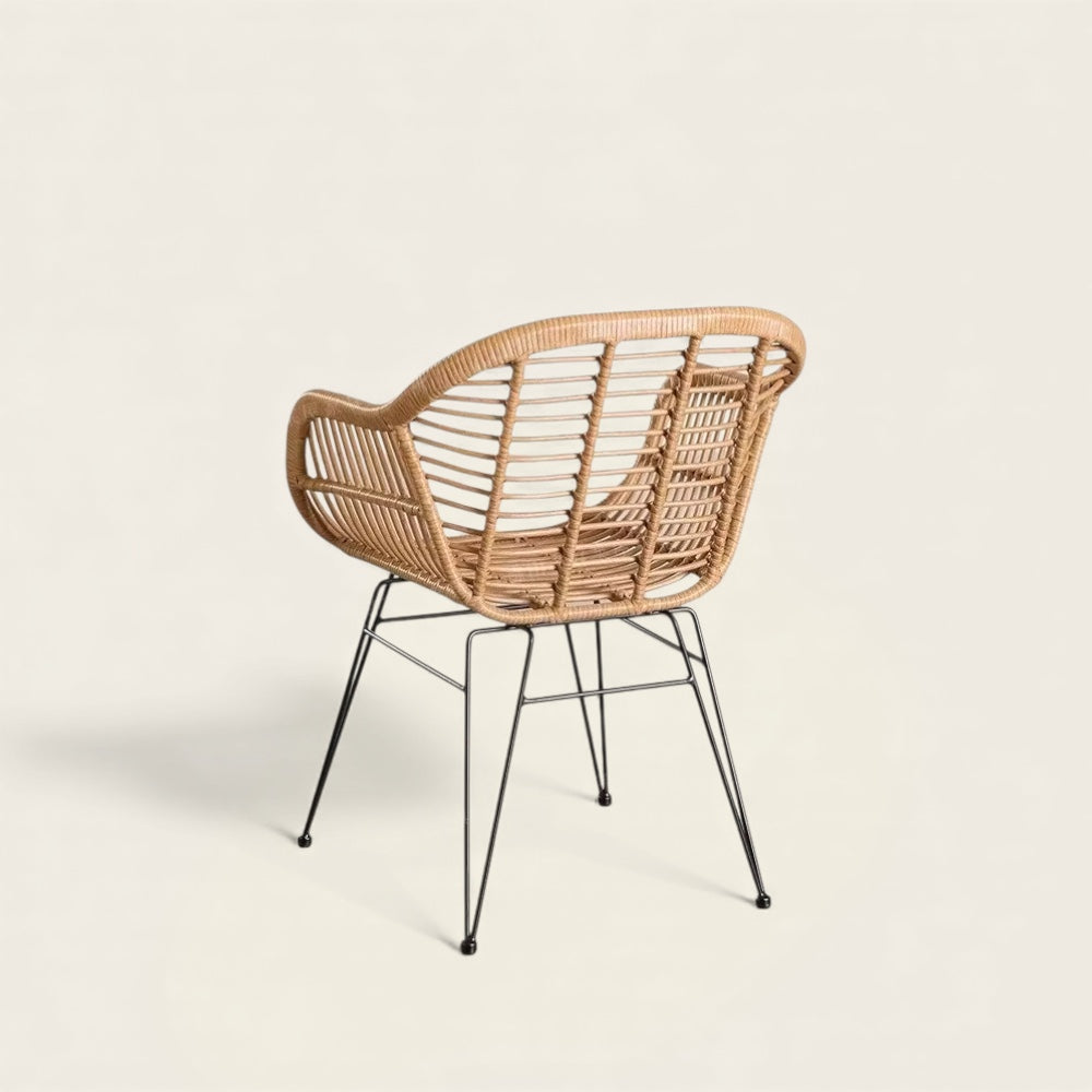 Chaise en Osier<br>d'Extérieur