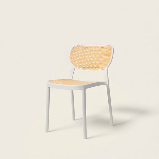 Chaise Blanche<br>en Osier