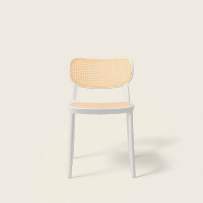 Chaise Blanche<br>en Osier