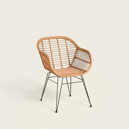 Chaise en Osier<br>d'Extérieur