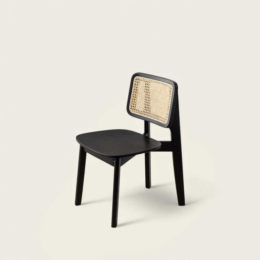 Chaise Noir<br>en Osier