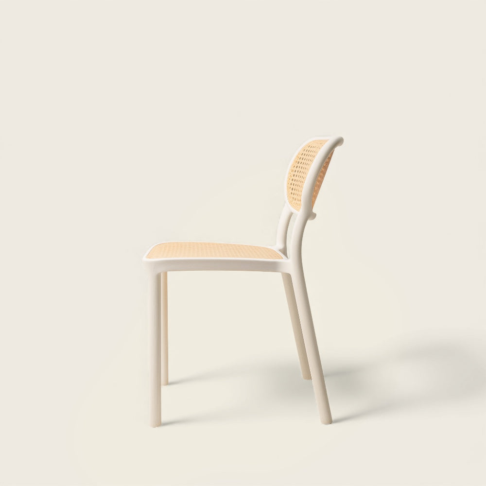 Chaise Blanche<br>en Osier