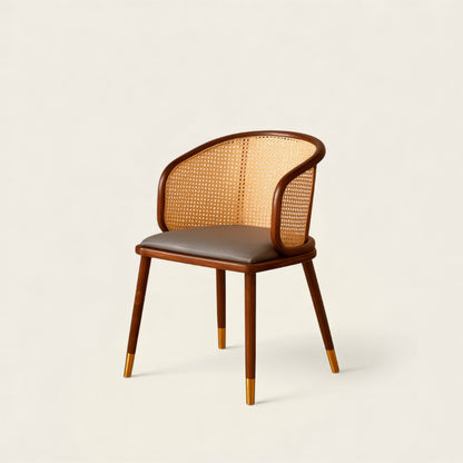 Chaise en Osier<br>et Rotin