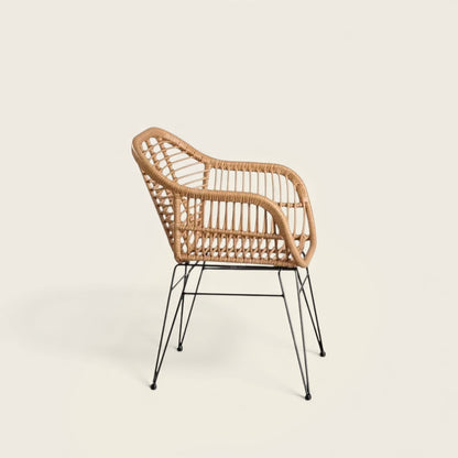 Chaise en Osier<br>d'Extérieur