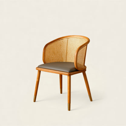 Chaise en Osier<br>et Rotin