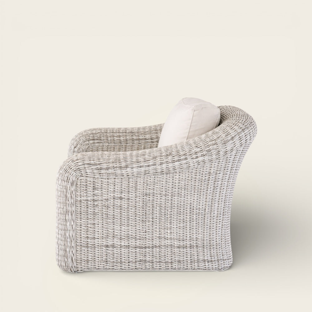 Fauteuil de Club<br>en Osier