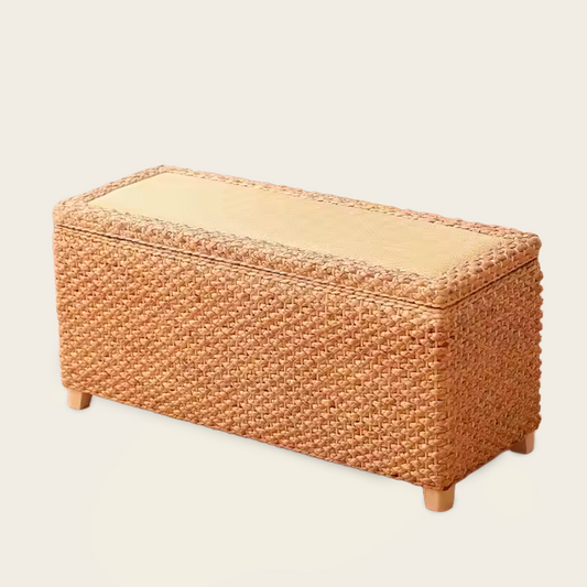 Coffre de Bout de Lit<br>en Osier