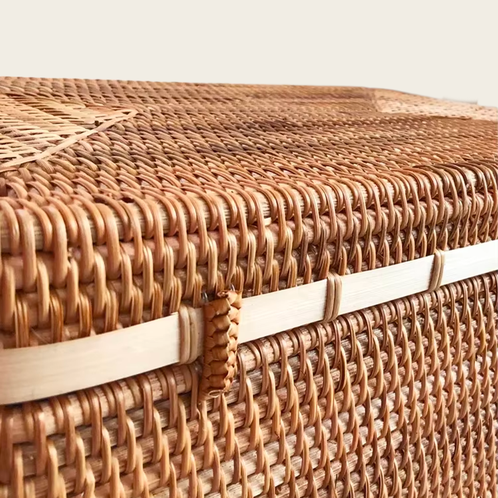 Coffre en Osier<br>Foncé