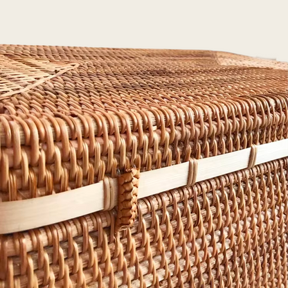 Coffre en Osier<br>Foncé