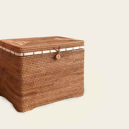 Coffre en Osier<br>Foncé