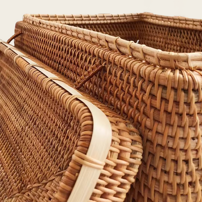 Coffre en Osier<br>Foncé