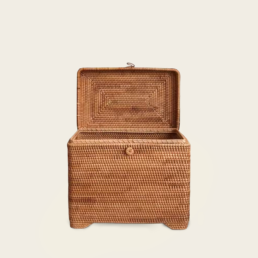 Coffre en Osier<br>Foncé