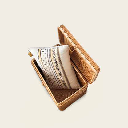 Coffre en Osier<br>Foncé