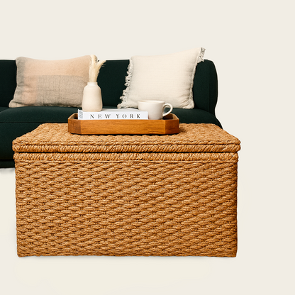 Coffre en Osier<br>pour Salon