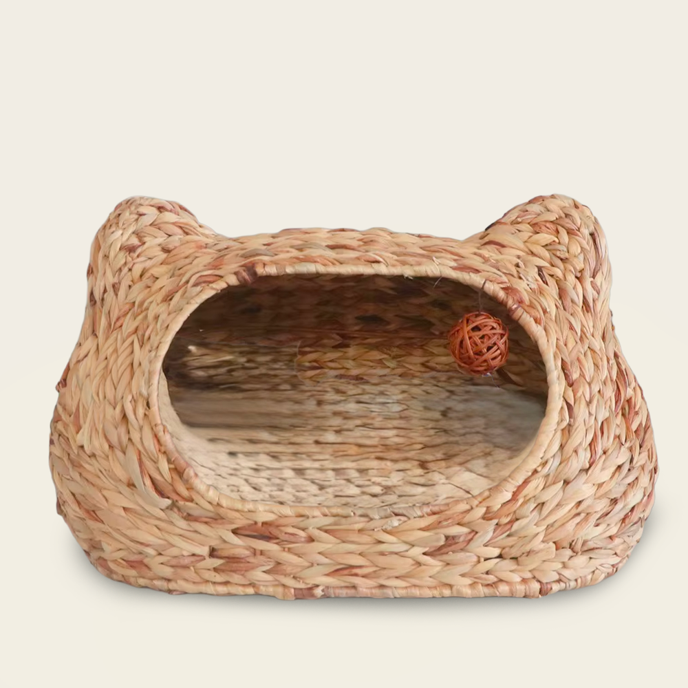 Panier en Osier en Forme <br>D’oreille de Chat