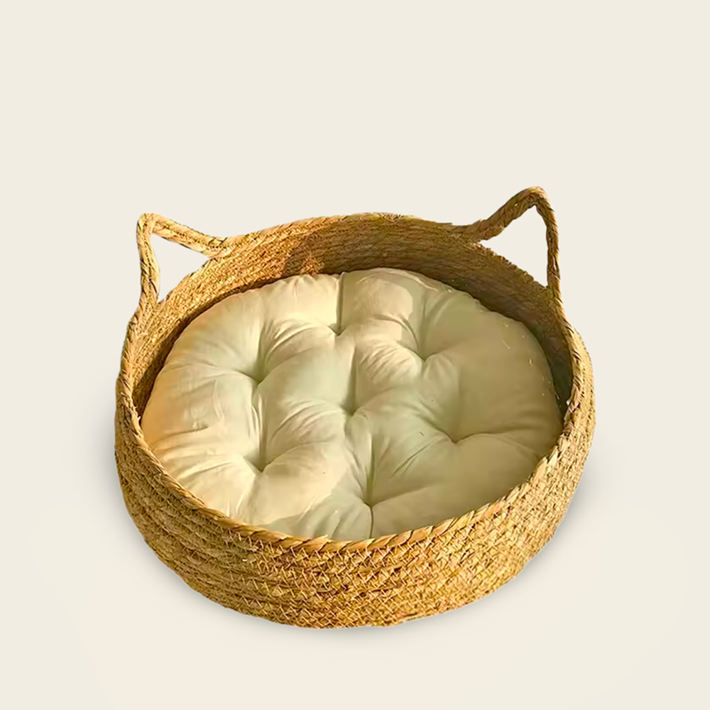 Panier pour Chat<br>en Osier