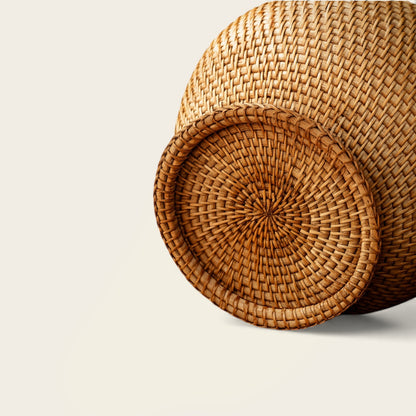 Panier Déco en Osier<br>avec Couvercle