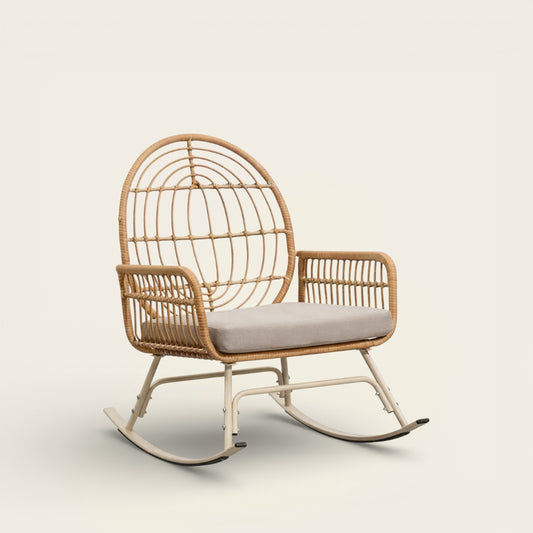 Fauteuil à Bascule<br>en Osier