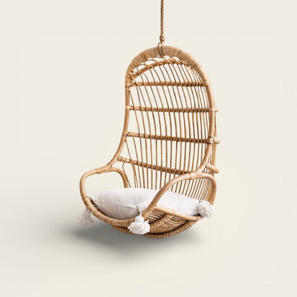 Fauteuil Balancelle<br>en Osier