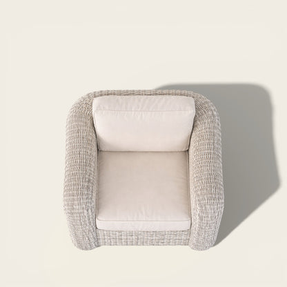 Fauteuil de Club<br>en Osier
