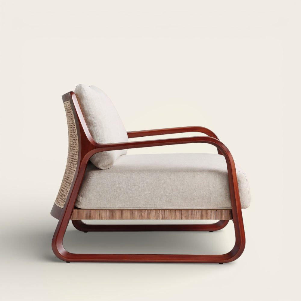 Fauteuil en Osier<br>et Rotin