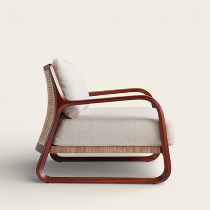 Fauteuil en Osier<br>et Rotin