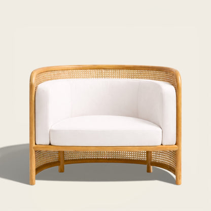 Fauteuil en Bois<br>et Osier