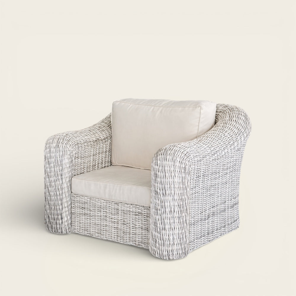 Fauteuil de Club<br>en Osier