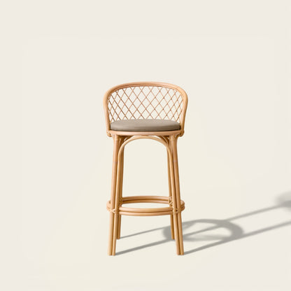 Fauteuil de Bar<br>en Osier