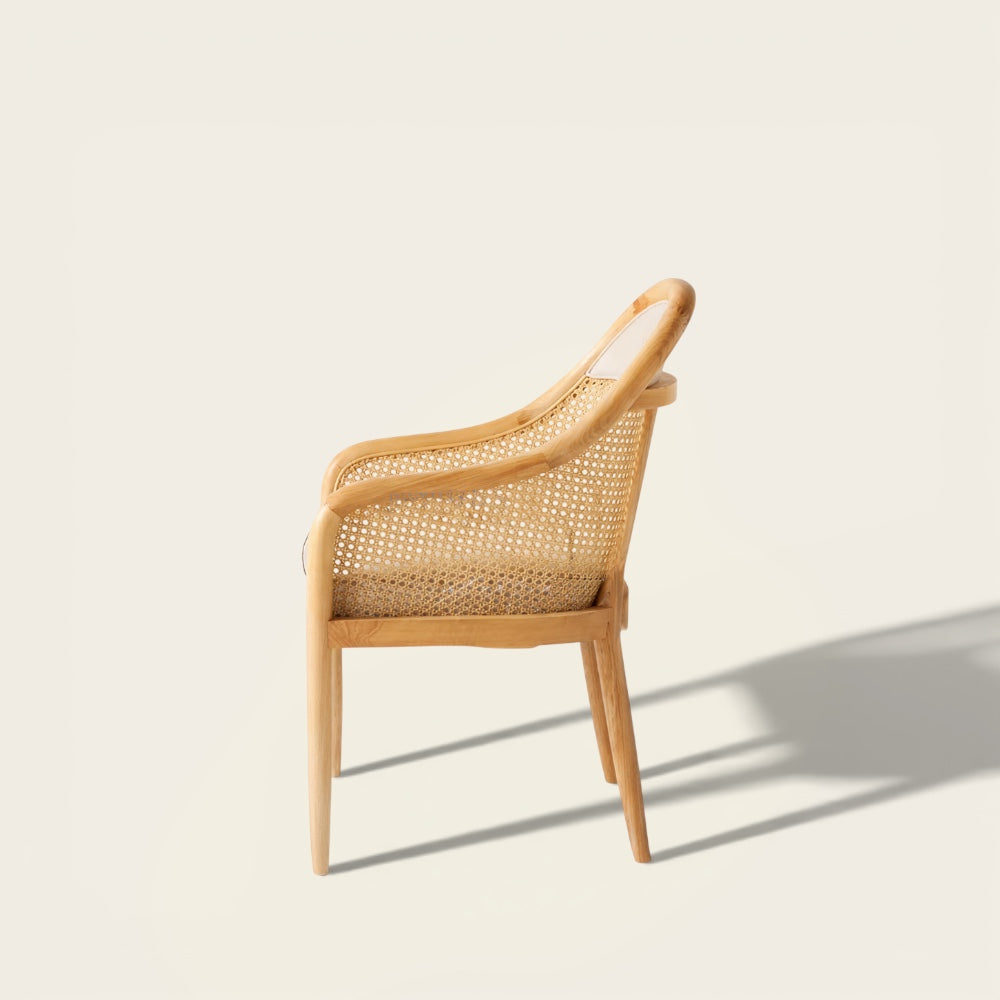 Fauteuil de Bureau<br>en Osier