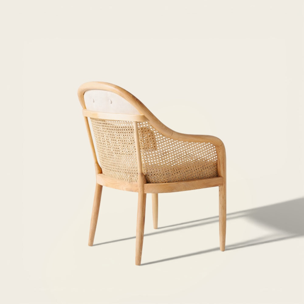 Fauteuil de Bureau<br>en Osier