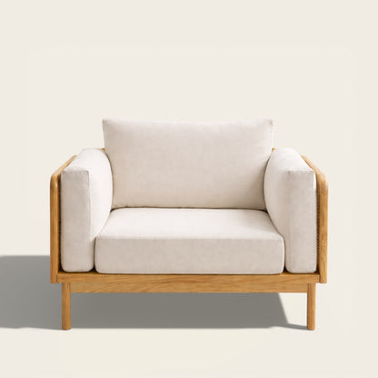 Fauteuil Blanc<br>en Osier